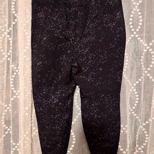Black Patterned capris